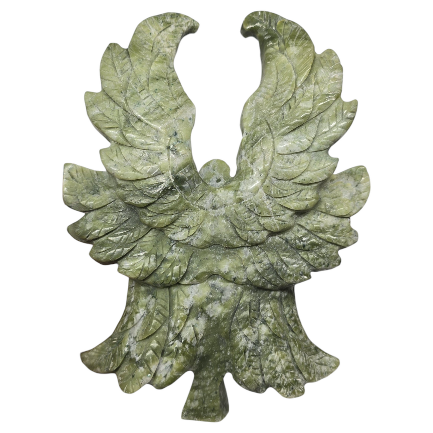 2.9lb Nephrite Green Jade Seraph Angel Fairy Figurine | Natural Crystal Carved & Polished Stone