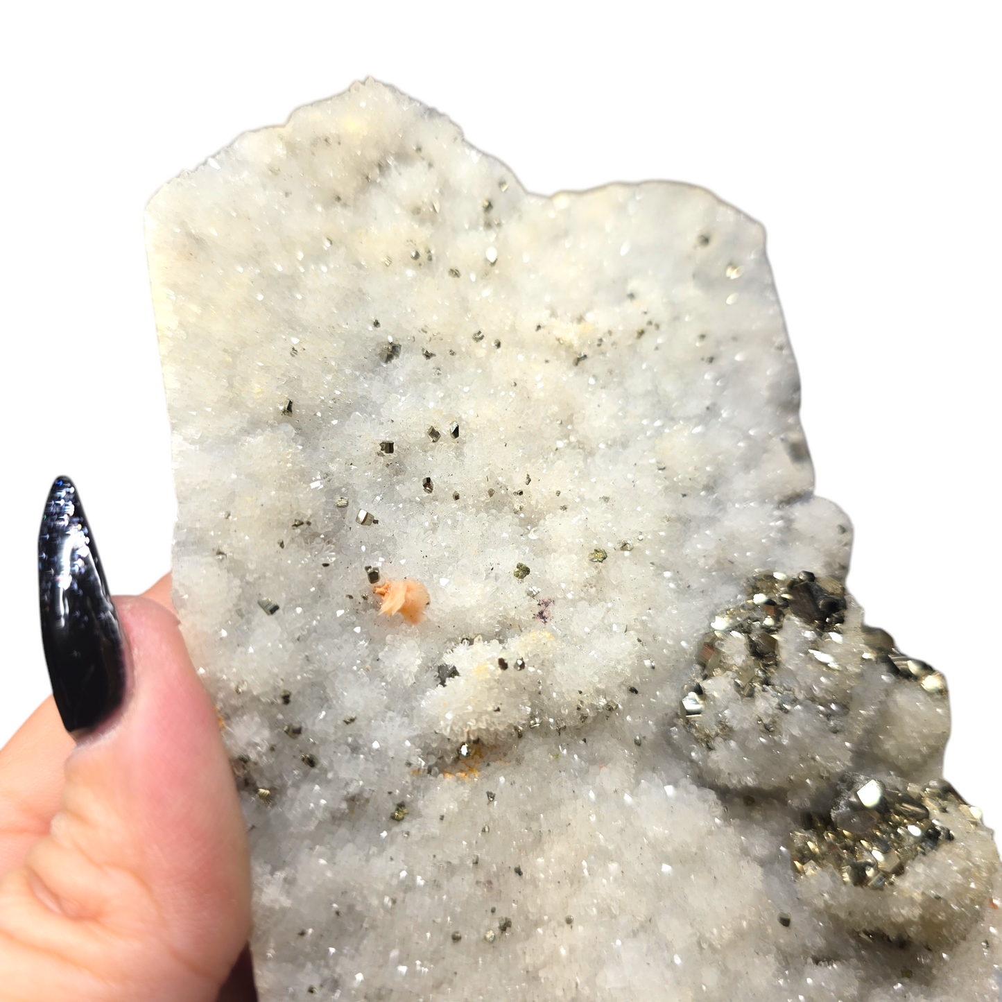 Beautiful Druzy Pyrite Quartz Raw Specimen | Natural Crystal Stone