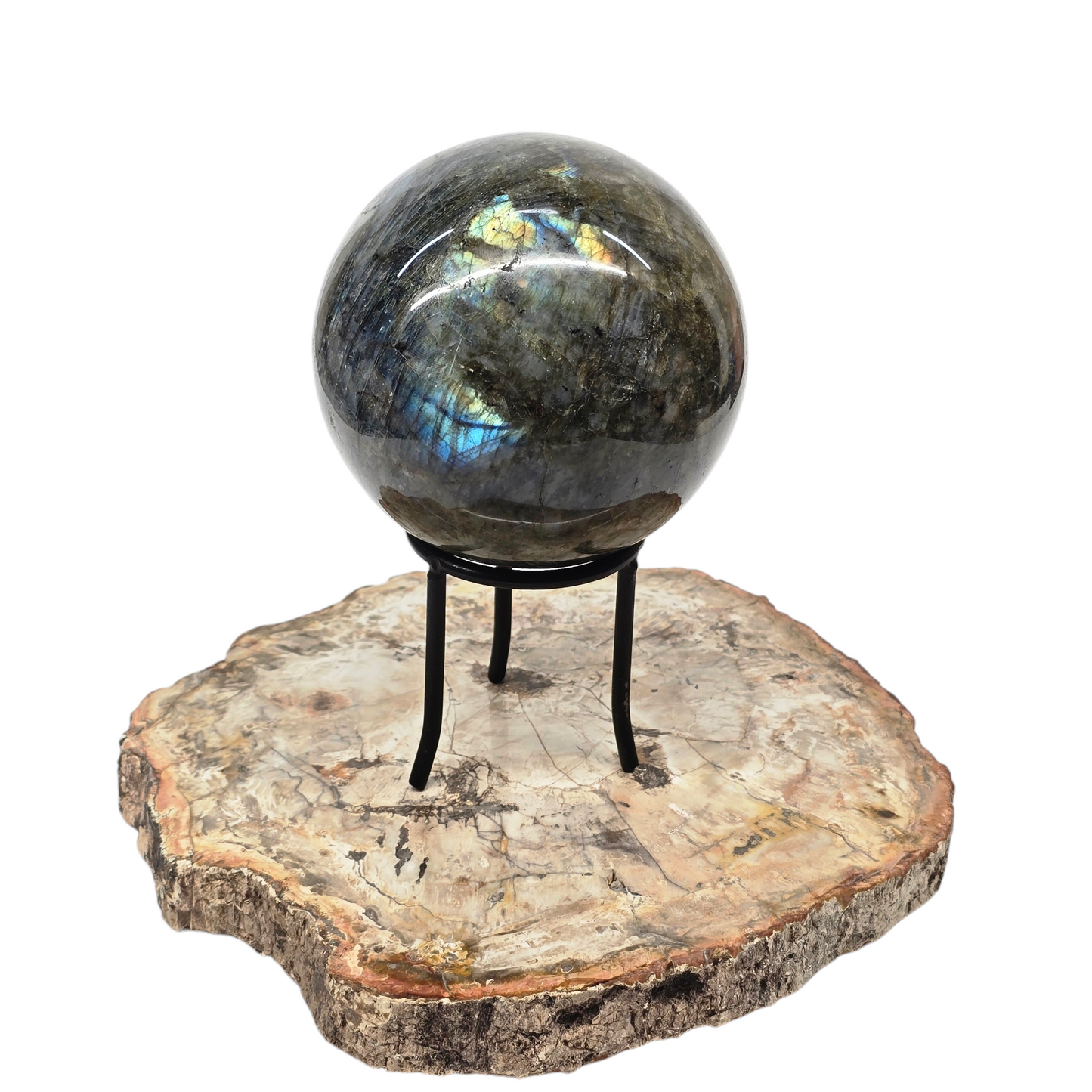 Flashy Labradorite Mega Sphere - 100mm