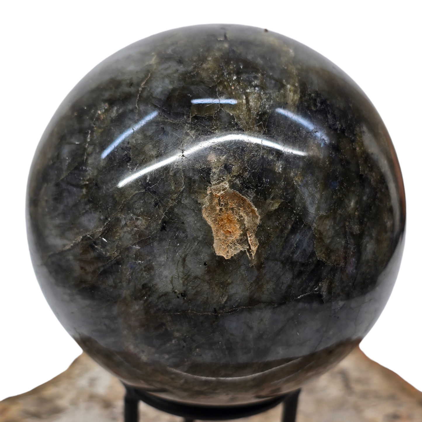 Flashy Labradorite Mega Sphere - 100mm