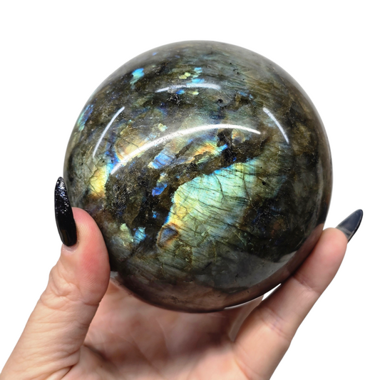 Flashy Labradorite Mega Sphere - 100mm