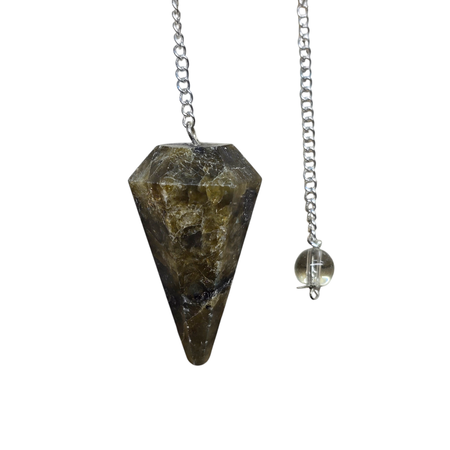 Crystal Faceted Cone Pendulums (Various Materials)