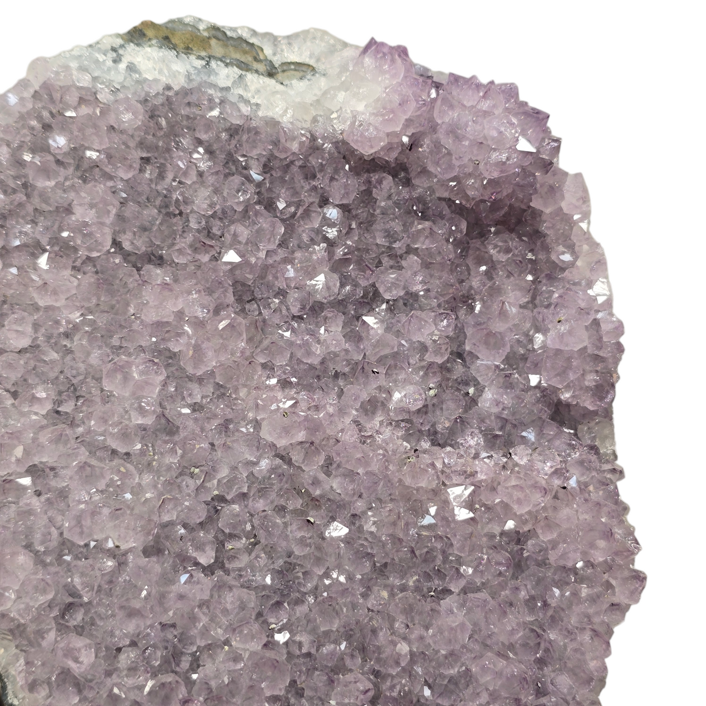 4.2lb Amethyst Druzy Cave Cluster I | Natural Crystal Raw Flat Bottom Stone