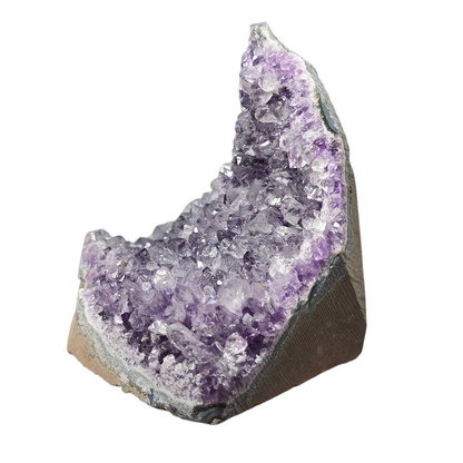 15oz Amethyst Druzy Cave Cluster VIII | Natural Crystal Raw Flat Bottom Stone