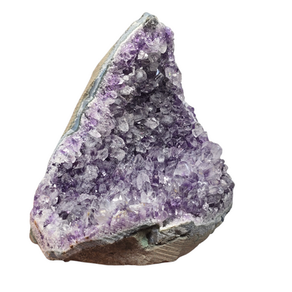 15oz Amethyst Druzy Cave Cluster VIII | Natural Crystal Raw Flat Bottom Stone