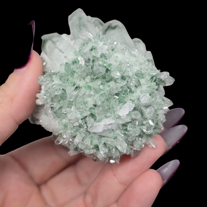 9oz Green Cactus Quartz Cluster Druzy | Natural Crystal & Stone Specimen | Unique Metaphysical Healing Witchy Gift