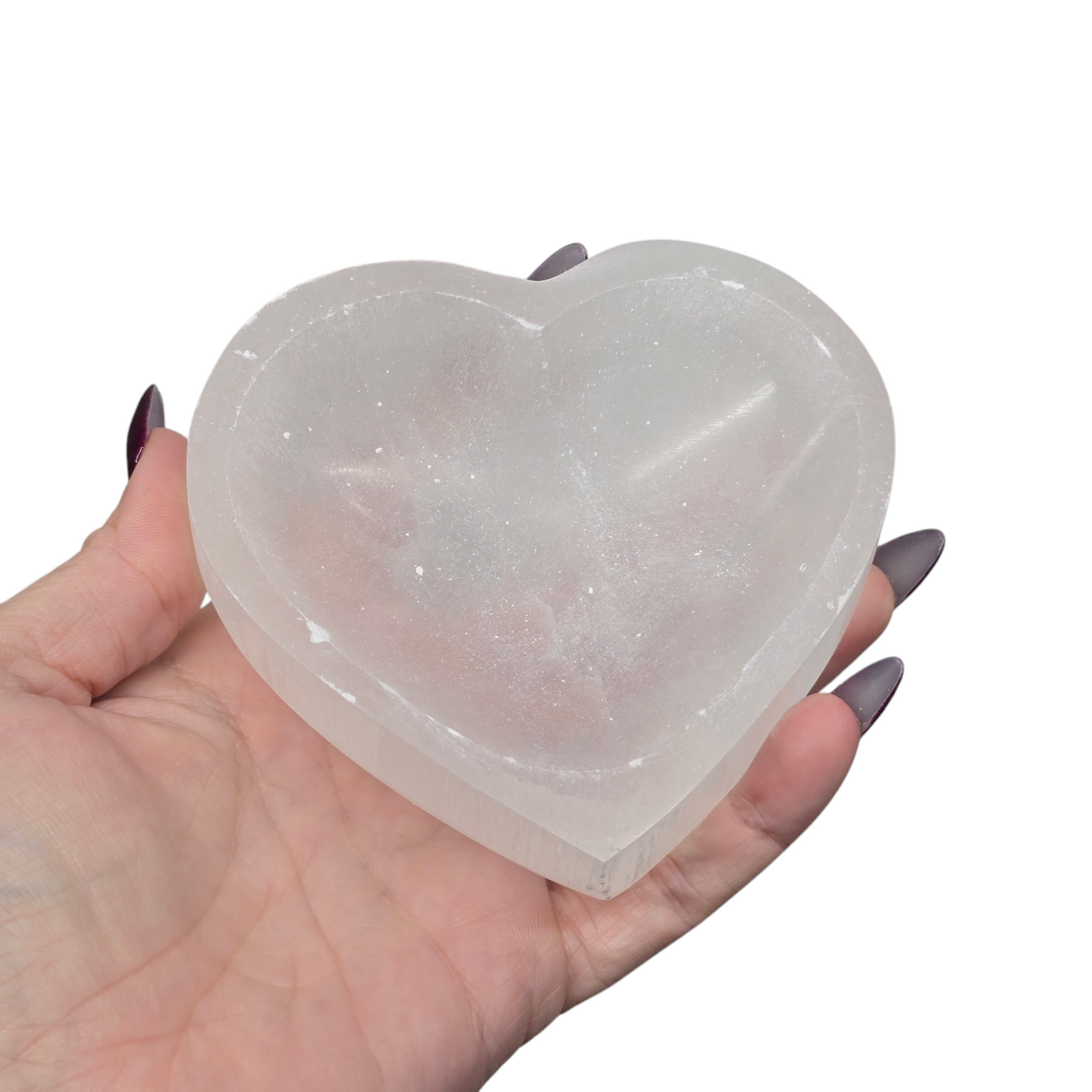 Selenite Heart Charging Offering Bowl | Various Sizes