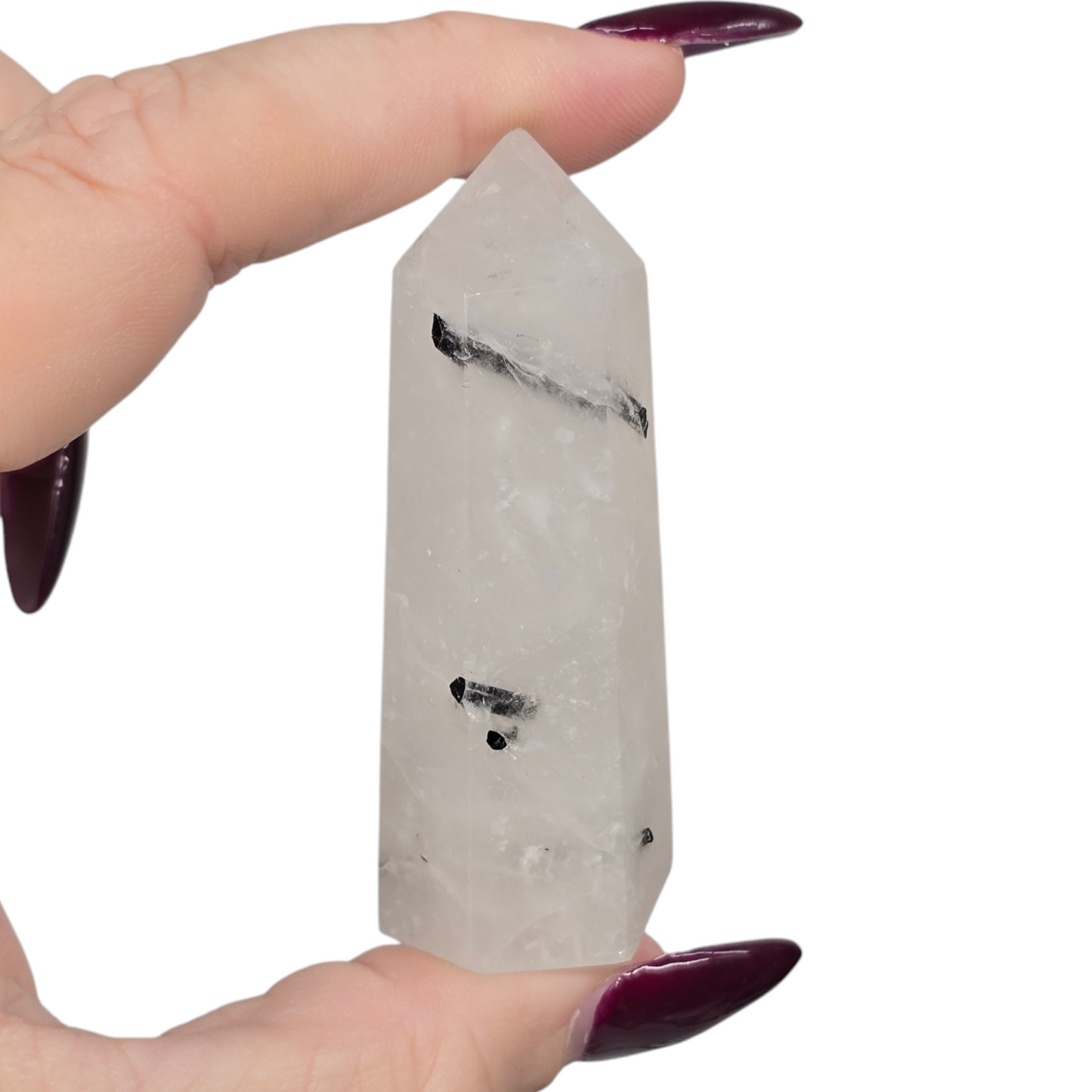 Black Rutilated Quartz Crystal Points