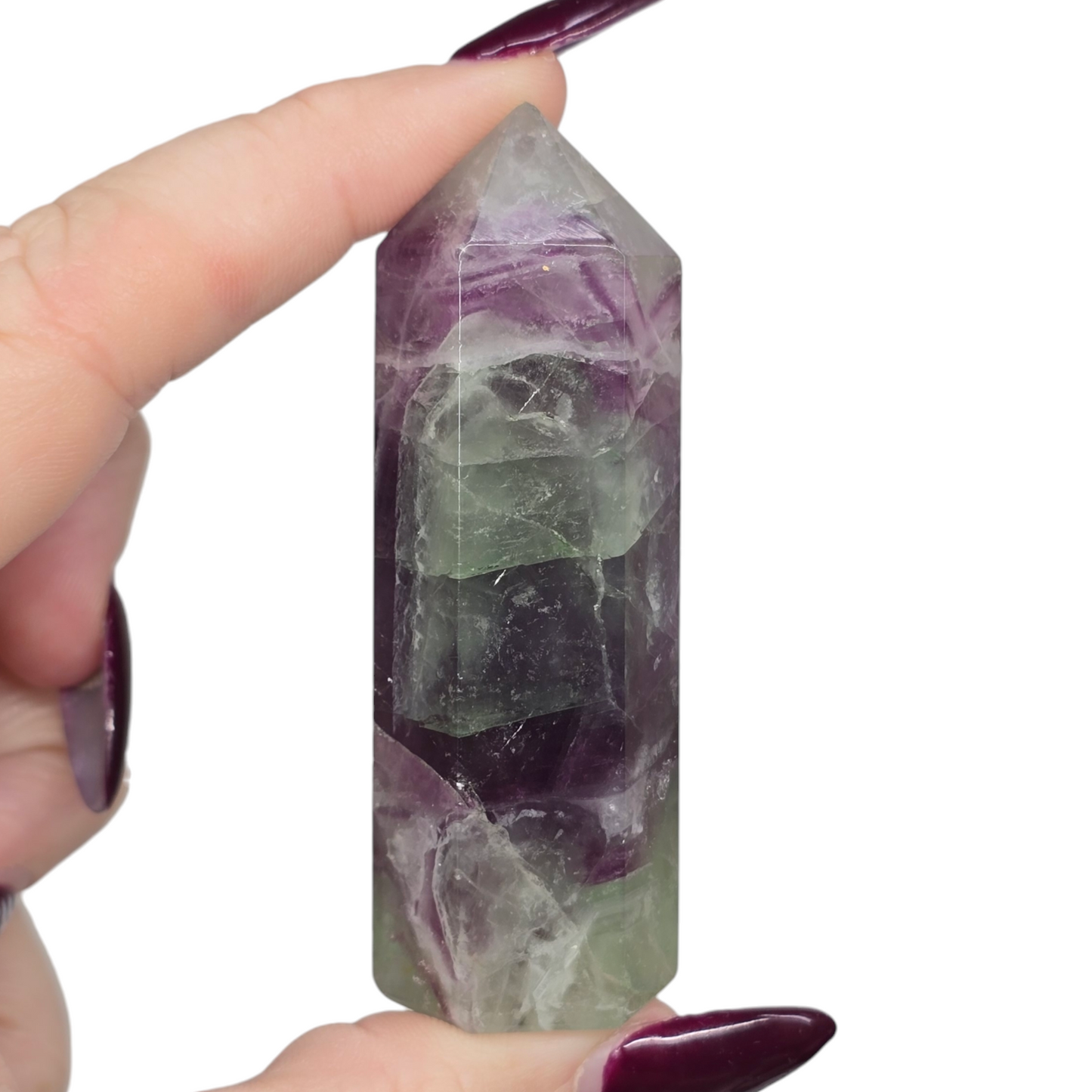 Rainbow Fluorite Points