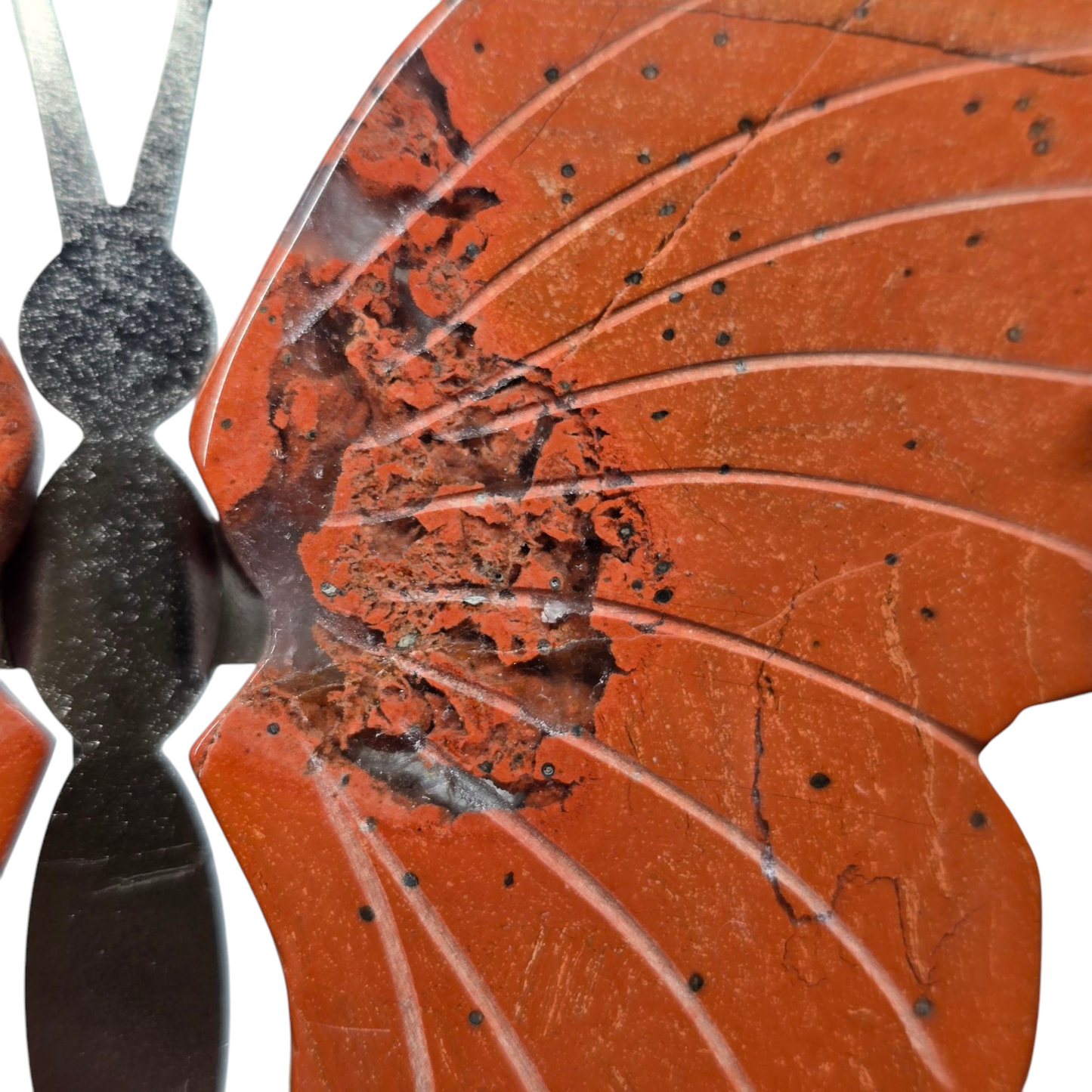 Enchanting Red Jasper Butterfly Crystal Wings