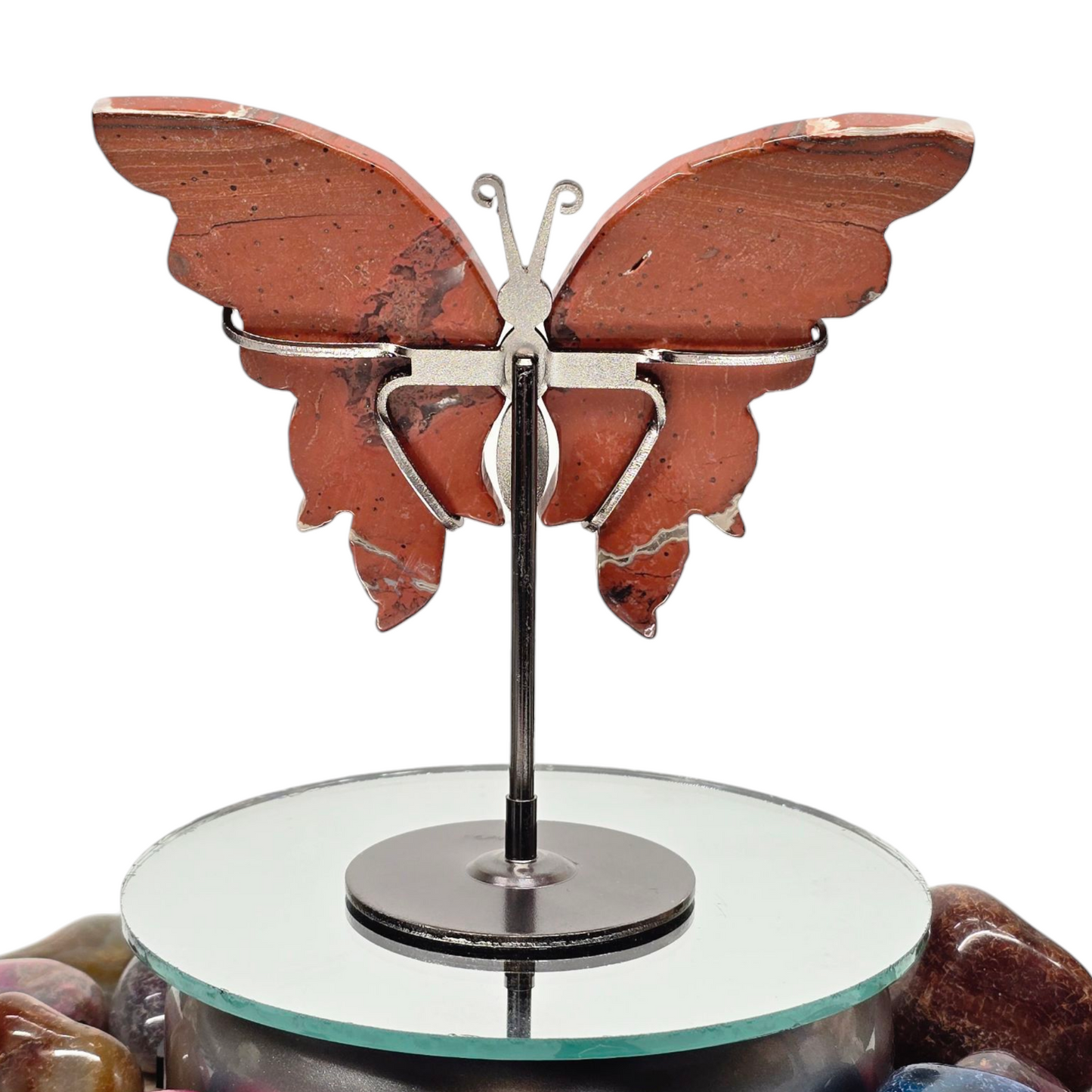 Enchanting Red Jasper Butterfly Crystal Wings