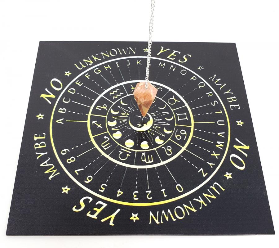 Zodiac Sign Pendulum / Altar Board 8"