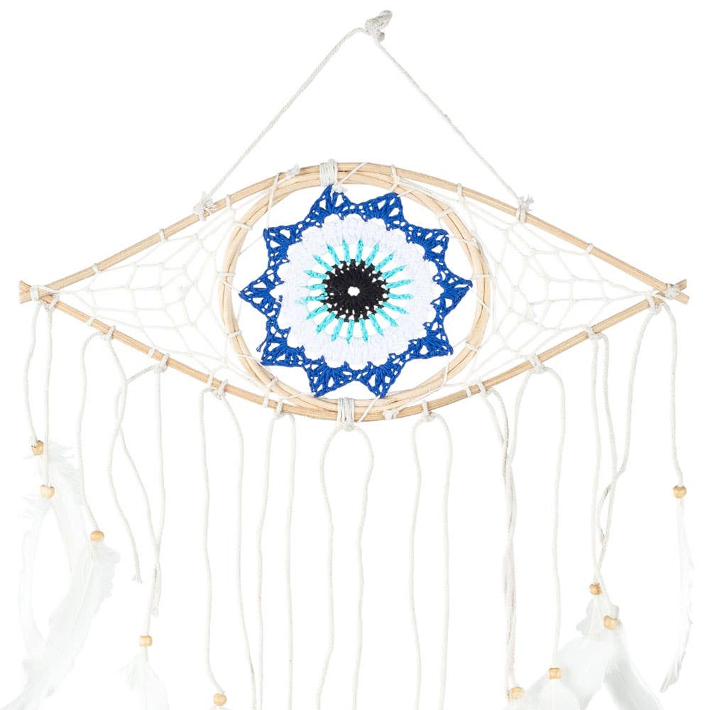 MACRAME EVIL EYE DREAMCATCHER