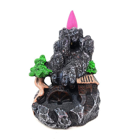 Mountain Waterfall Design #1 Backflow Cone Incense Burner