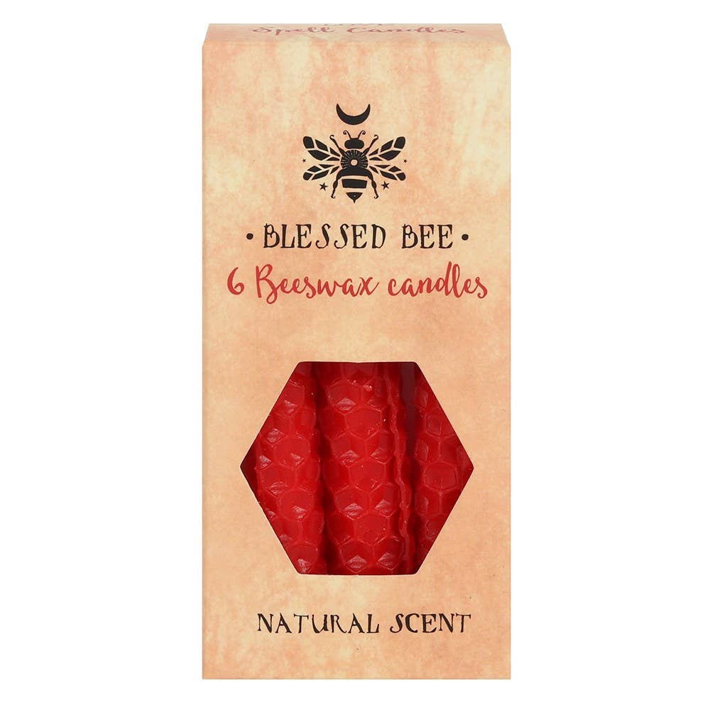 Red Beeswax Magic Spell Candles