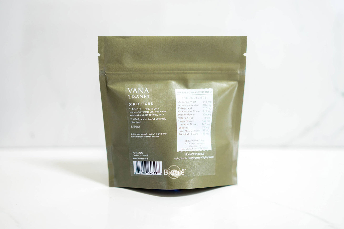 Sleep | Fine Plant & Mushroom Powder from Vana Tisanes