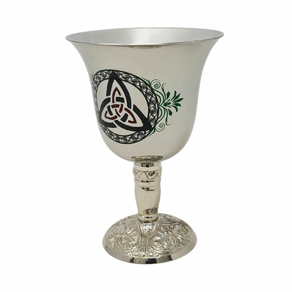 Stainless Steel Goblet Chalice - Triquetra