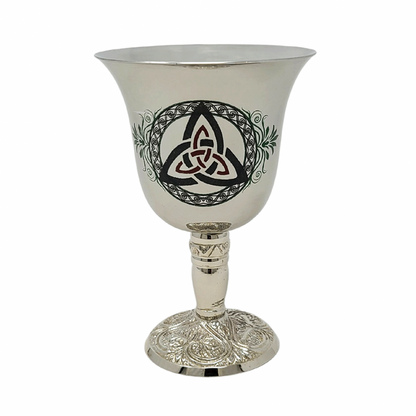 Stainless Steel Goblet Chalice - Triquetra