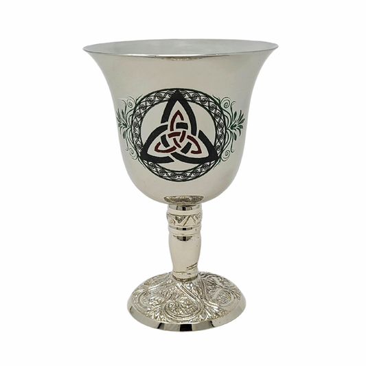 Stainless Steel Chalice with Triquetra Design