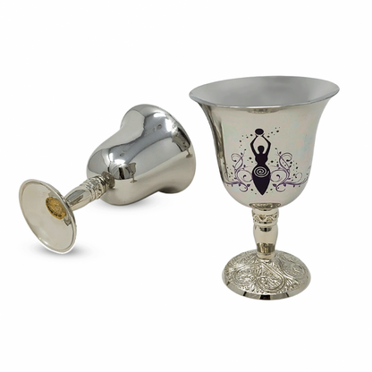 Stainless Steel Goblet Chalice - Goddess of Earth