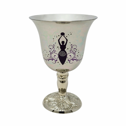 Stainless Steel Goblet Chalice - Goddess of Earth