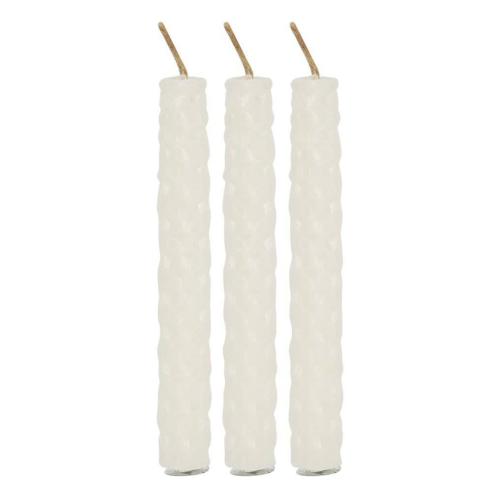 White Beeswax Magic Spell Candles