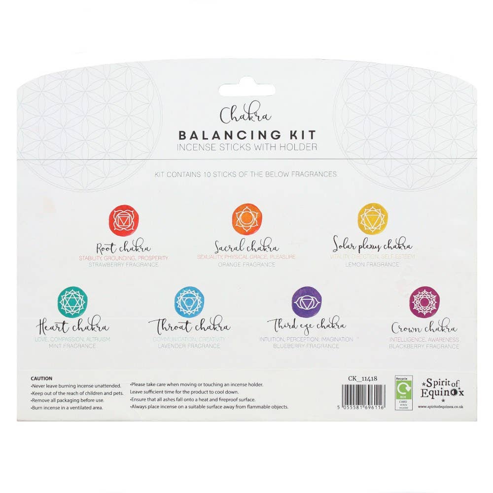 Chakra Balancing Incense Stick Gift Set