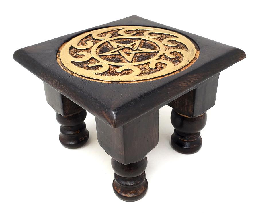 Pentagram Small Altar Table 6"Lx6"Wx4"H