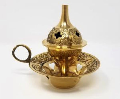 Brass Cone Burner with Hearts