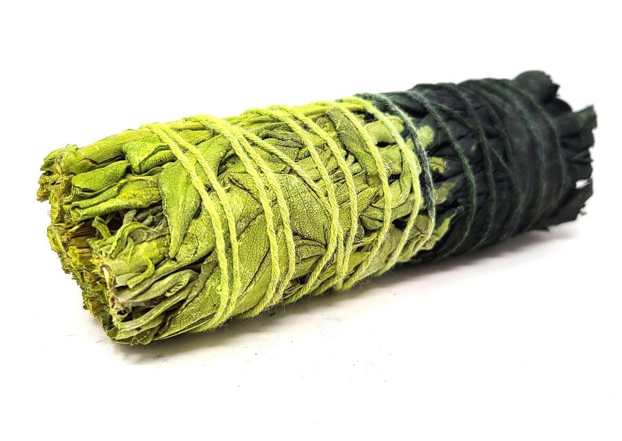 Reversable MONEY Sage Smudge Stick 4"