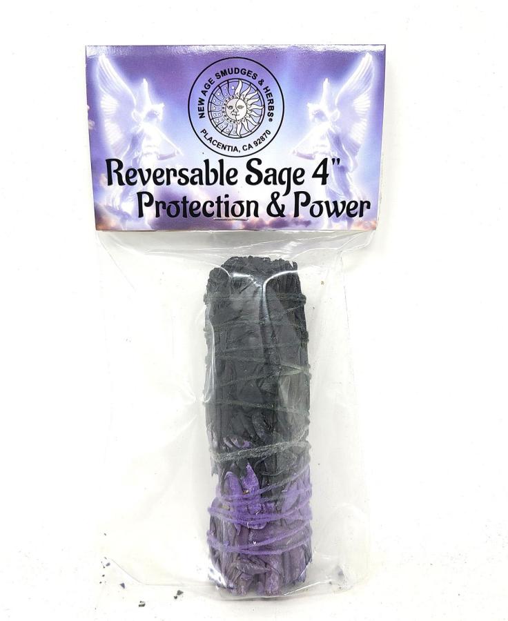 Reversable PROTECTION & POWER Sage Smudge Stick 4"