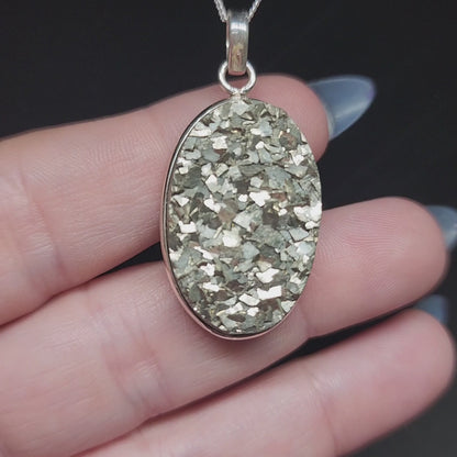 Pyrite Sterling Silver Necklace