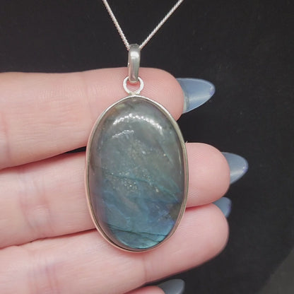 Labradorite Sterling Silver Necklace