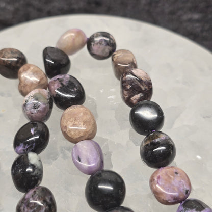 Charoite Nugget Bead Strand