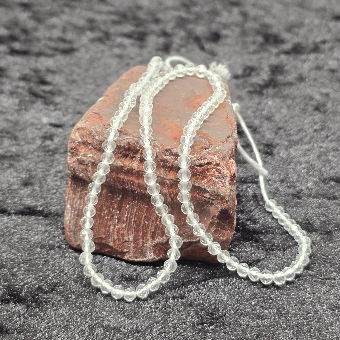 Clear Quartz High Quality Bead Strand | 3mm | High Quality