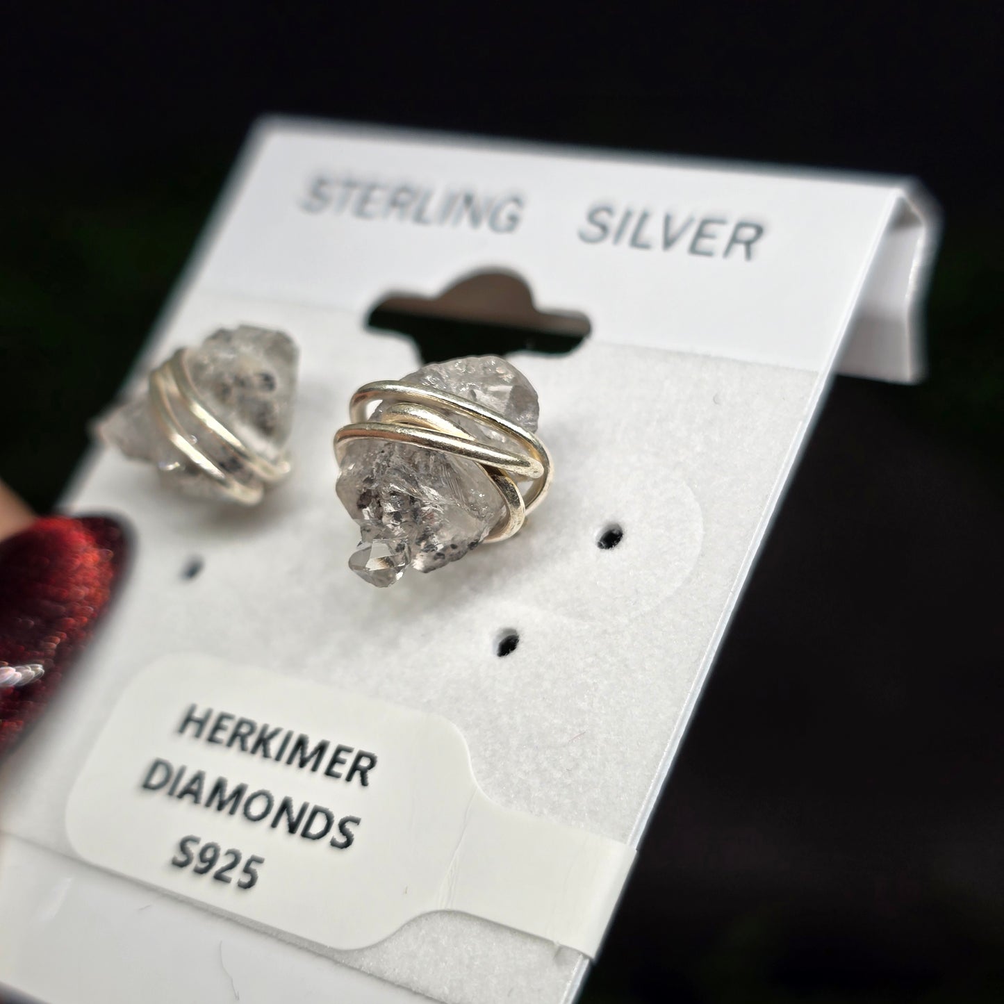 Herkimer Diamond Sterling Silver Stud Earrings