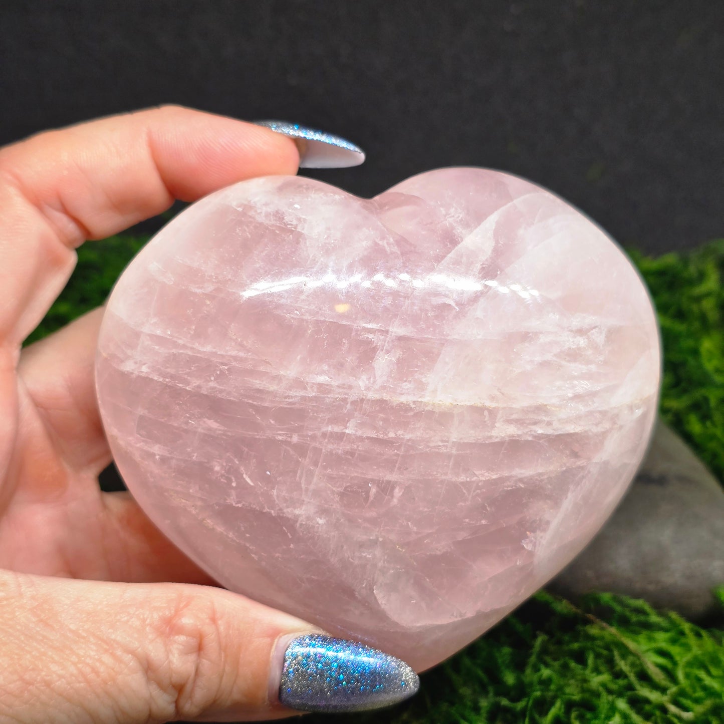 Rose Quartz Plump 3D Hearts | Natural Crystal & Stone Carving