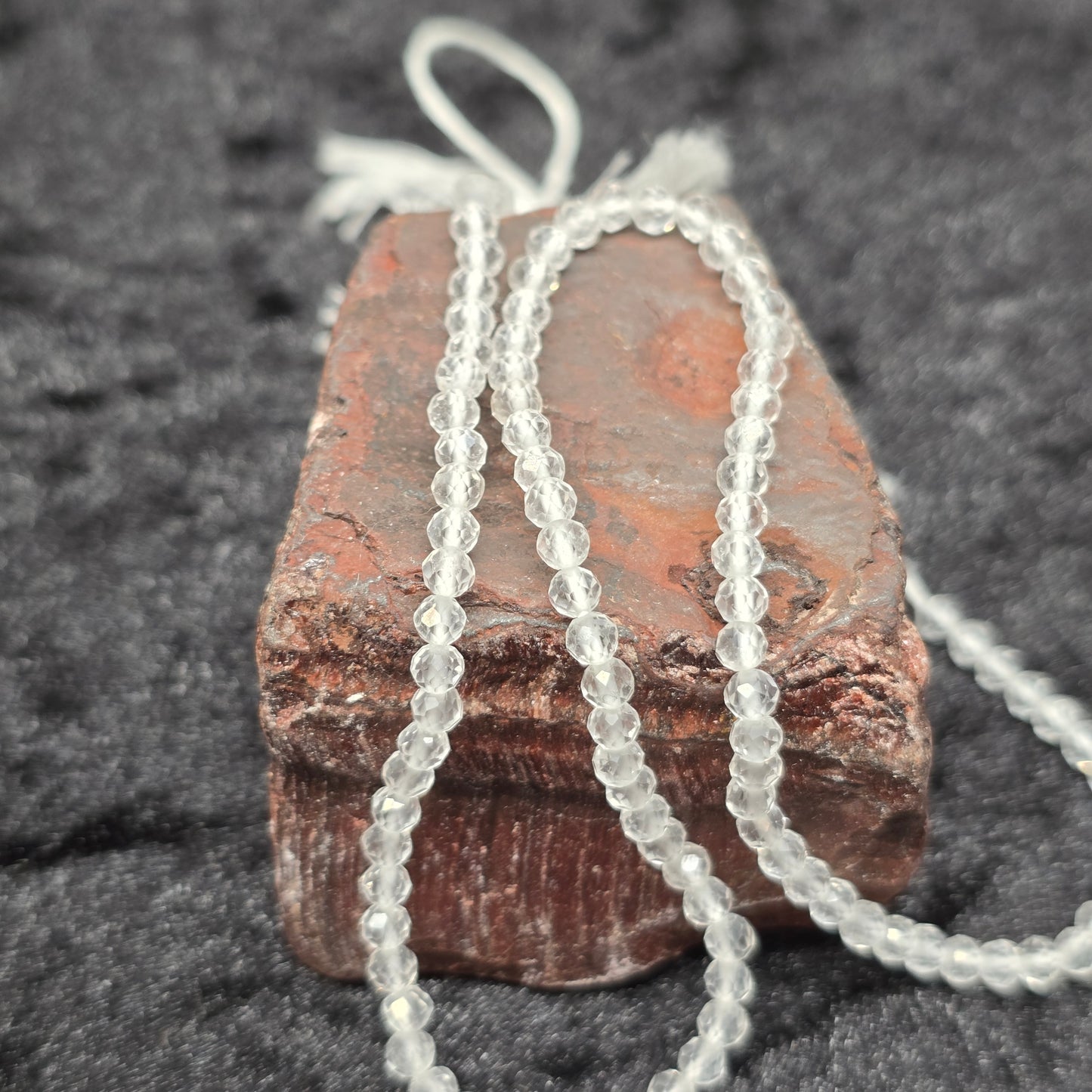 Clear Quartz High Quality Bead Strand | 3mm | High Quality