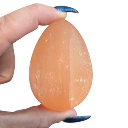 Red Selenite Egg