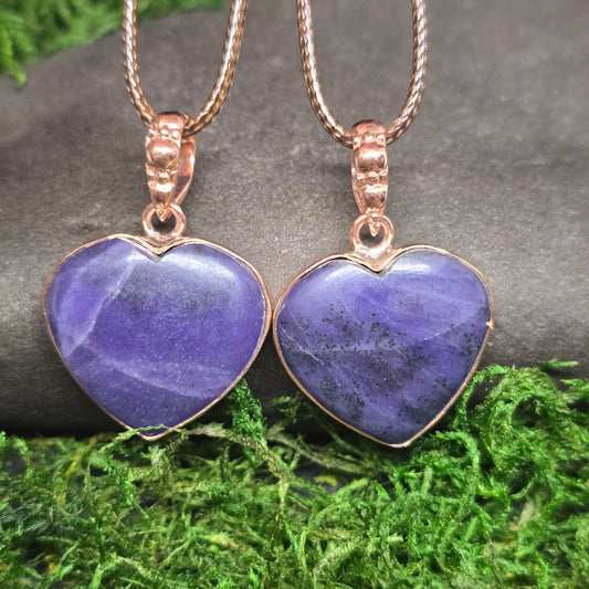Lolite Copper Pendant Necklace
