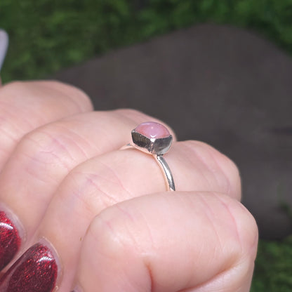 Pink Opal s925 Ring sz5