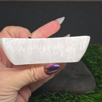 Selenite Moon Charging Offering Bowl 4"