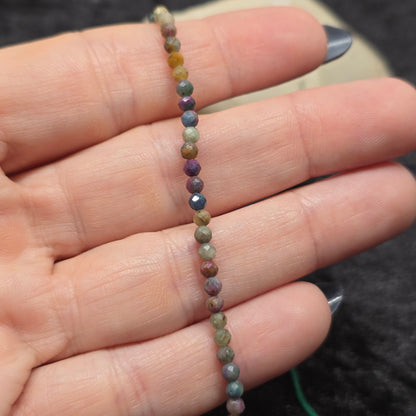 Watermelon Tourmaline Bead Strand | 3mm | High Quality