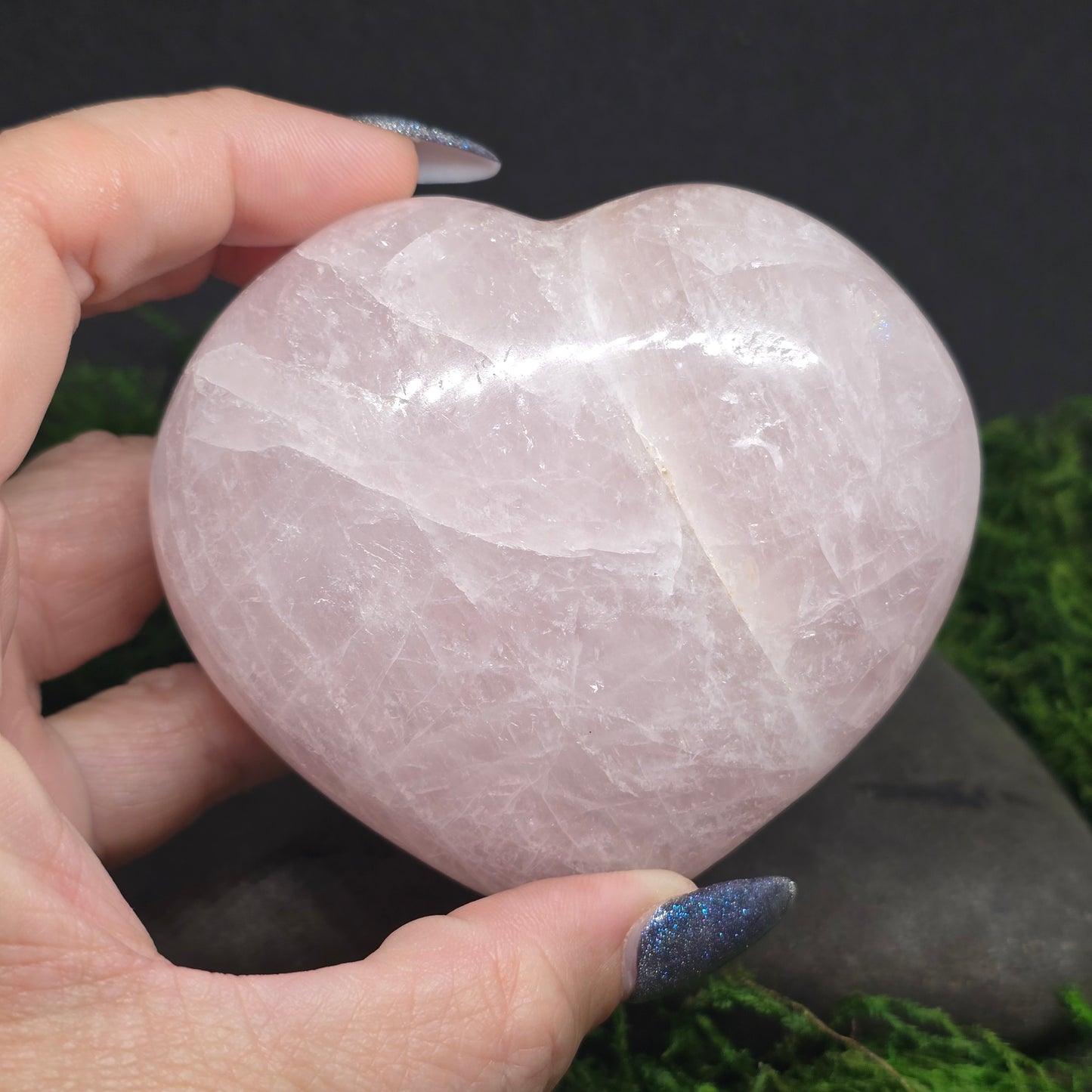 Rose Quartz Plump 3D Hearts | Natural Crystal & Stone Carving