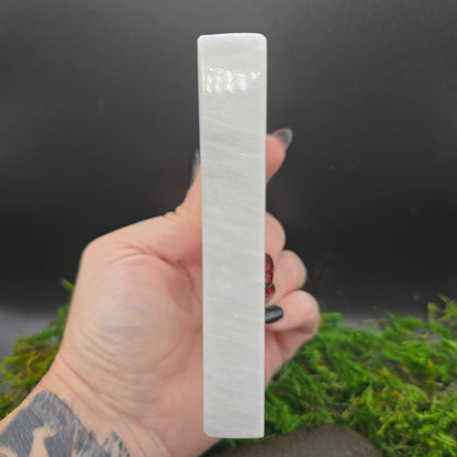 Selenite Yin Yang Decorative Plate (4")