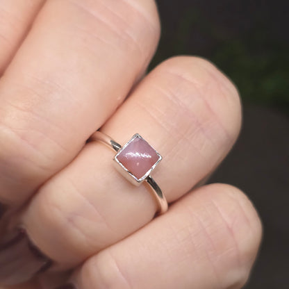 Pink Opal s925 Ring sz5