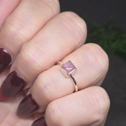 Pink Opal s925 Ring sz5