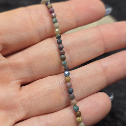 Watermelon Tourmaline Bead Strand | 3mm | High Quality