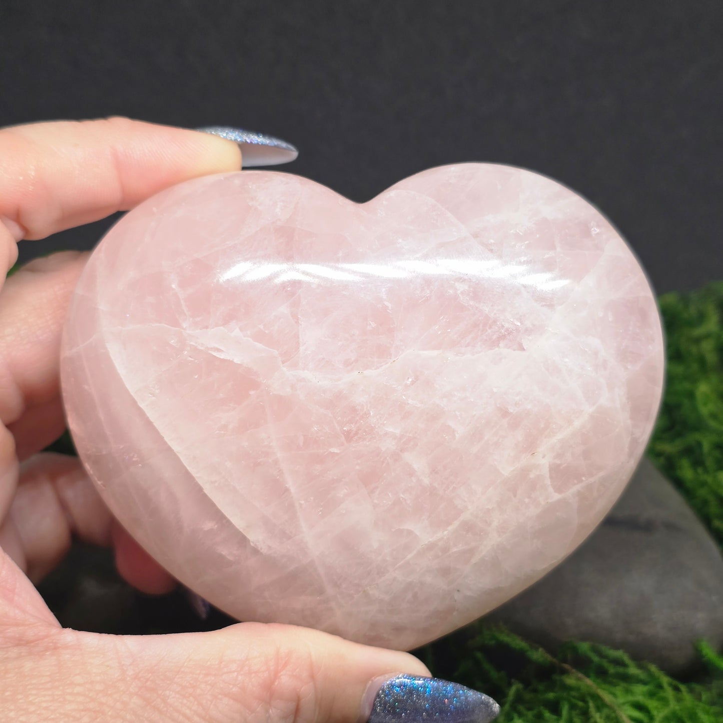 Rose Quartz Plump 3D Hearts | Natural Crystal & Stone Carving
