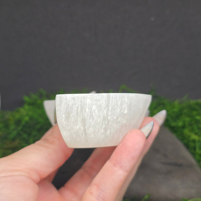 Selenite Moon Charging Offering Bowl 4"
